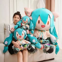 Hatsune Miku Fufu Doll Super Large 50cm Plush Doll High-Quality Spot Pillow Decorations Gift Magic Future Doll Pillow