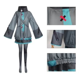 Anime Miku Movie Cosplay Anime Project Sekai Colorful Stage Sad Miku Cosplay Hoodies Halloween Party for Women Cosplay Costume
