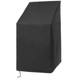 Outdoor Garden Terrace Stackable Chair Dust Cover Storage Bag Furniture Protection Cover Furniture Waterproof Black