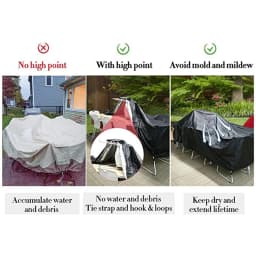 80 Sizes Black Outdoor Patio Garden Furniture Covers Rain Snow Chair covers Sofa Table Chair Dust Waterproof Proof Cover