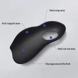 Arch Support Insoles for Shoes, Comfort Shoe Sole Pads, Shock Absorption Shoe Inserts, Unisex Foot Care Insoles, 1 Pair New