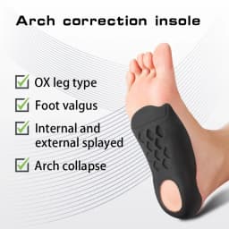 Arch Support Insoles for Shoes, Comfort Shoe Sole Pads, Shock Absorption Shoe Inserts, Unisex Foot Care Insoles, 1 Pair New