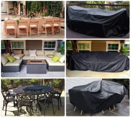 Small Size Waterproof Outdoor Patio Garden Furniture Covers Rain Snow Chair Covers for Sofa Table Chair Dust Proof Cover