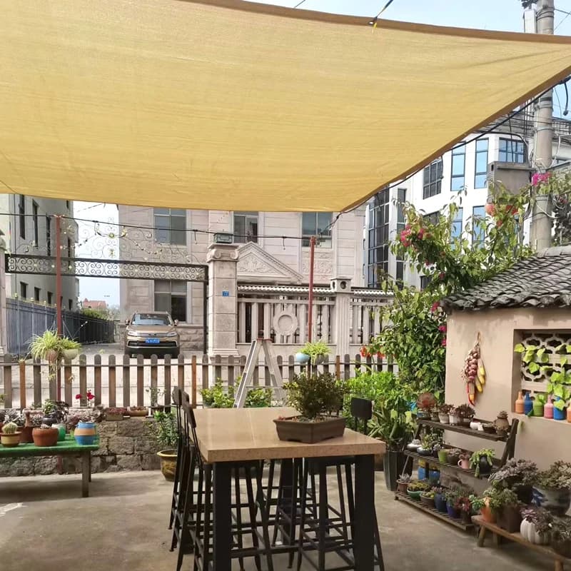 200GSM High Quality Thicken Anti UV HDPE Sun Shading Mesh Home Blacony Fence Netting Screen Gazebo Pergola Sun Sails