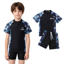 Boys Swimming Suits for 24 Months Kids Swimwear Toddler 3 4 5 6 7 8 9 10 11 Years Luxury Dinosaur Child Swimsuit SPF50+ 2pc Set