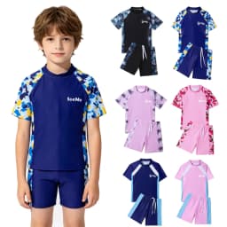 Boys Swimming Suits for 24 Months Kids Swimwear Toddler 3 4 5 6 7 8 9 10 11 Years Luxury Dinosaur Child Swimsuit SPF50+ 2pc Set