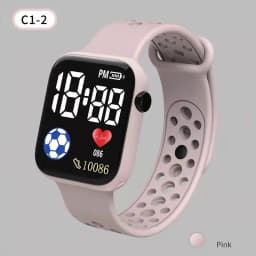 NEW LED Digital Watch For Kids Boys Girls Football Sports Watches Silicone Digital Watch Casual Childrens Electronic Wristwatch