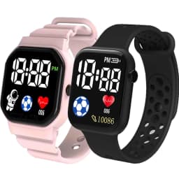 NEW LED Digital Watch For Kids Boys Girls Football Sports Watches Silicone Digital Watch Casual Childrens Electronic Wristwatch