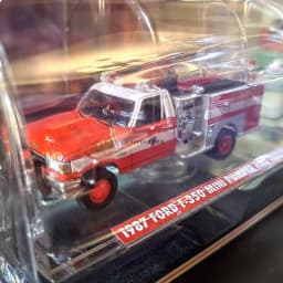 GreenLight 1/64 1987 F-350 mini pumper fire truck model Adult Gift Hobby & Toys static finished ornaments Collectibles