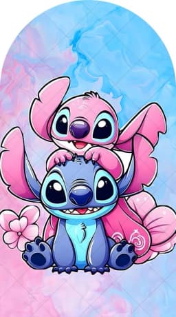 Arch Pink Blue Alien Monsters Background Kids Birthday Party Backdrop Polyester Arch Banner Photography Props