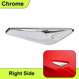 Fender Emblem Trim For BMW X3 F25/X4 F26 2009-2017 Side Marker Finisher Glossy Trim Side Fender Badge 51117338569 51117338570
