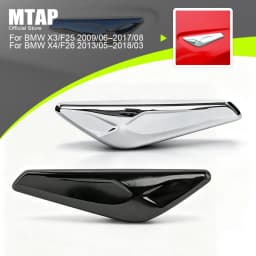 Fender Emblem Trim For BMW X3 F25/X4 F26 2009-2017 Side Marker Finisher Glossy Trim Side Fender Badge 51117338569 51117338570