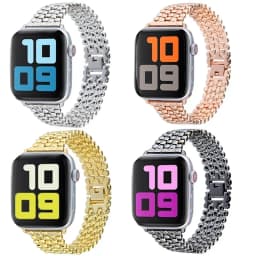 Stainless Steel Band for Apple Watch Ultra 2 Band 45mm 42mm 40mm 41mm 44mm Metal Strap for IWatch Series 9 8 7 6 SE 5 4 Bracelet