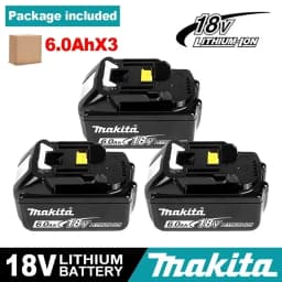 100% Original Makita 18V 6.0 Rechargeable LithiumBattery with LED Indicator High Capacity for Makita Cordles Power Tool Battery