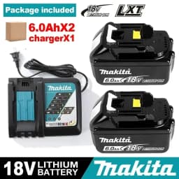 100% Original Makita 18V 6.0 Rechargeable LithiumBattery with LED Indicator High Capacity for Makita Cordles Power Tool Battery