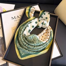 Scarf Designer Hijab Silk Women's Shawl Wraps Bandana Headband Ribbon Headscarf Neckerchief Handkerchief Luxury Brands Femme