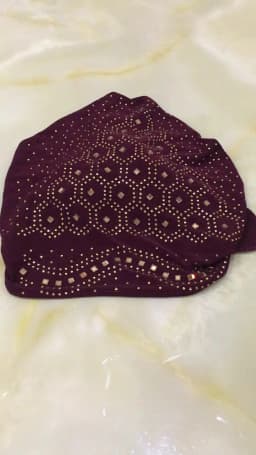 H088 Fashion Turban Hijab with Many Stones Muslim Hijab Scarf Islamic Headscarf Hat Amira Pull on Headwrap