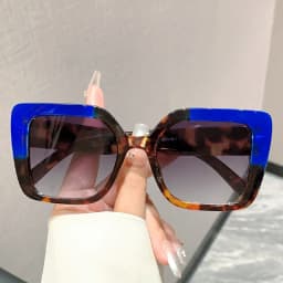 Vintage Luxury Brand Designer Square Big Frame Sunglasses Women For Men Sun Glasses Punk Popular Outdoor Colorful Shades UV400