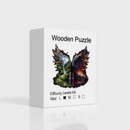 Landscape Theme Wooden Puzzle For Adults, Irregular Animal Shaped Pieces, High-difficulty Magic Puzzle Intellectual Toys