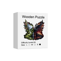 Landscape Theme Wooden Puzzle For Adults, Irregular Animal Shaped Pieces, High-difficulty Magic Puzzle Intellectual Toys