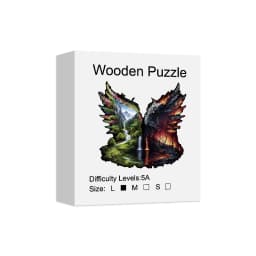 Landscape Theme Wooden Puzzle For Adults, Irregular Animal Shaped Pieces, High-difficulty Magic Puzzle Intellectual Toys