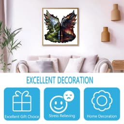 Landscape Theme Wooden Puzzle For Adults, Irregular Animal Shaped Pieces, High-difficulty Magic Puzzle Intellectual Toys