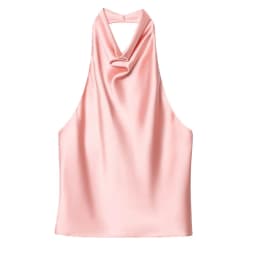 HXAO Halter Neck Women's Top Off Shoulder Satin Crop Top Women Summer Sexy Backless Tank Party Tops Y2K Aesthetic Camisole