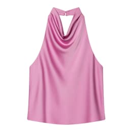 HXAO Halter Neck Women's Top Off Shoulder Satin Crop Top Women Summer Sexy Backless Tank Party Tops Y2K Aesthetic Camisole