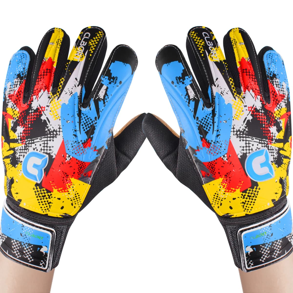 Soccer Goalkeeper Gloves, Graffiti Style Goalkeeper Gloves With Strong Grip, Non-Slip Soccer Gloves