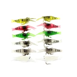 10PCS Fishing Lure 4cm 1.5g Artificial Silicone Wobbler Biomimetic False Shrimp Soft Bait with Hook For Carp Fishing Accessories