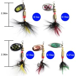 Metal Spoon Spinner Fishing Lure 10pcs Set Spoonbait Crankbaits Fishing Wobblers for Pike Crochet Kit Artificial Bait