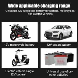 Car Battery Charger 12V 2A 220V Power Puls Repair Charger Wet Dry Lead Acid Battery LED Display Moto Truck Battery Charger