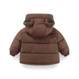 1pcs Boy Girl Coat Baby Winter Thick Down Jackets Kids Warm Plush Thicken Outerwear Clothes Fur Hooded Jacket Children Snowsuit