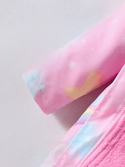 Children's Coat Girls Long Outerwear Winter Autumn Cotton Clothes Girls Pink Unicorn padded Coats Big Thicken Warm Child Jacket