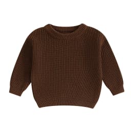 Autumn Winter Newborn Baby Girl Boy Knitted Long Sleeve Sweater Solid Loose Pullover Casual Tops Children Sweater Kids Clothes