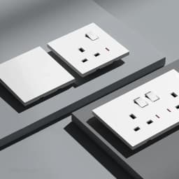 UK Standard Power Socket 13A Quick charge Plug 20W Smart Type-C Wall Outlet,220V Electrical Universal Wall Light 2way Switch