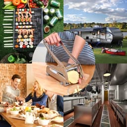 Manual Cutter French Fries Slicer Stainless Steel Potato Chips Maker Meat Chopper Dicer Cutting Machine Cooking Tool For Kitchen