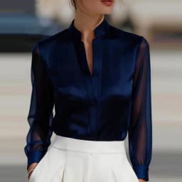Satin Long Sleeve Shirt Women Elegant Slik Tops Female Solid Color Office Blouse For Women Spring Autumn Pullover