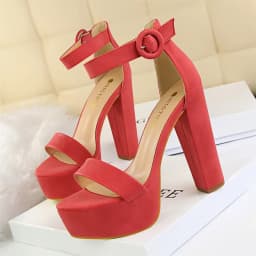 2025 Fashion Platform Open Toe Women's Sandals Super High Heels 13.5cm Ladies Party Shoes Female Soft Leather Buckle Bride Pumps