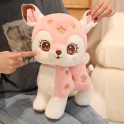 15-40cm Cartoon Cute Christmas Deer Plush Toy Pendant Spotted Sika Deer Elk Plush Toy Pillow Home Decoration Gift For Children