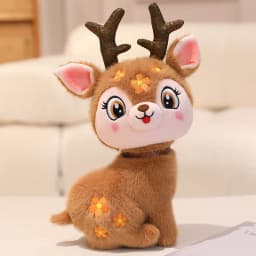 15-40cm Cartoon Cute Christmas Deer Plush Toy Pendant Spotted Sika Deer Elk Plush Toy Pillow Home Decoration Gift For Children
