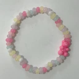 Potosala Cute Transparent Resin Bear Bracelet Cartoon Gummy Jelly Color For Women Handmade Beaded Bracelet Girls Jewelry Gifts
