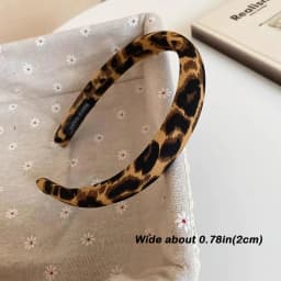 Vintage Leopard Print Sponge Hairband For Women Elegant Hair Ornament Headband Hair Hold Head Band Fashion Hair Accessories
