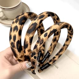 Vintage Leopard Print Sponge Hairband For Women Elegant Hair Ornament Headband Hair Hold Head Band Fashion Hair Accessories