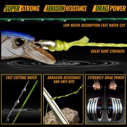 JOF 4 Braided X4 Strands 300M 100M Fly Fishing Line Multifilament Wire Pesca 10-85LB Carp Sea Saltwater Weave Extreme Japan