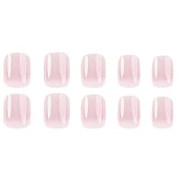 24 pieces of new French-style press-on nails (fashionable fake nail stickers), paired with 1 piece of jelly glue and 1 nail file