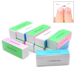 5pcs Colorful Buffing Block 4 Way Nail Buffer Block Shine Polisher Nail Buffing File Manicure Sanding Nail Art Tools Kit