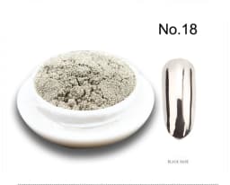 1Jar Metallic Mirror Chrome Nail Powder Holographic Laser Silvery Golden Nail Rubbing Glitter Pigment UV Gel Polish Mirror Powde