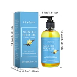 Caramel Vanilla Body Massage Oil Moisturizing Nourishing Smoothing Skin Care Relieve Stress Muscle Relaxing Body SPA Oils