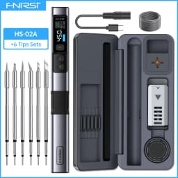 FNIRSI HS-02 Smart Soldering Station 100W Electric Soldering Iron Adjustable Constant Temperature Fast Heat Solder Iron Kit